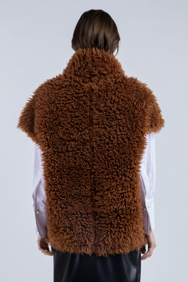 Poncho Ecofur Hazelnut - Phisique du Role