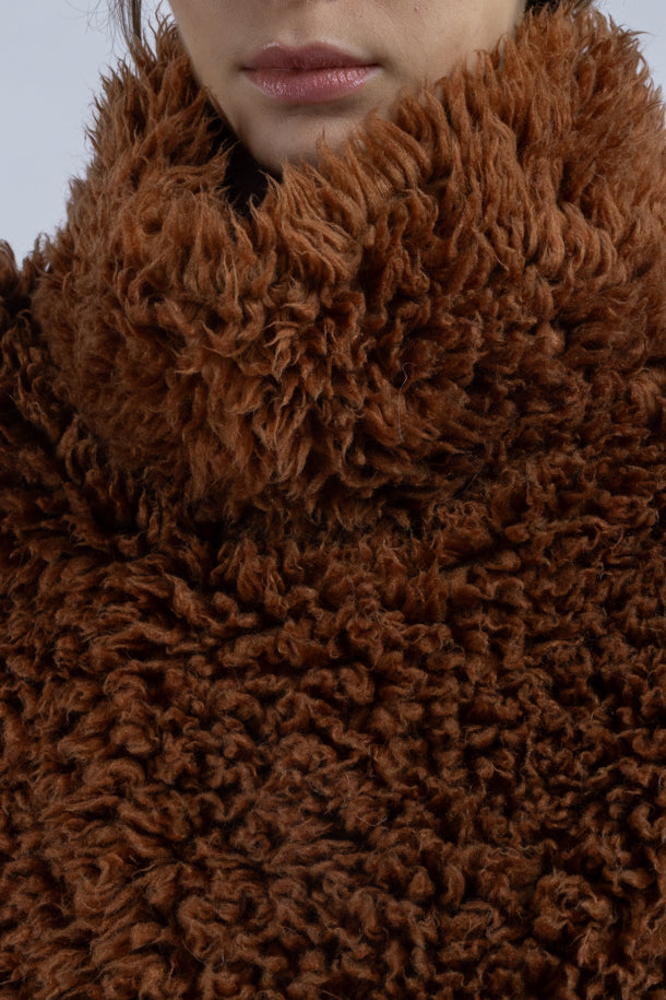 Poncho Ecofur Hazelnut - Phisique du Role
