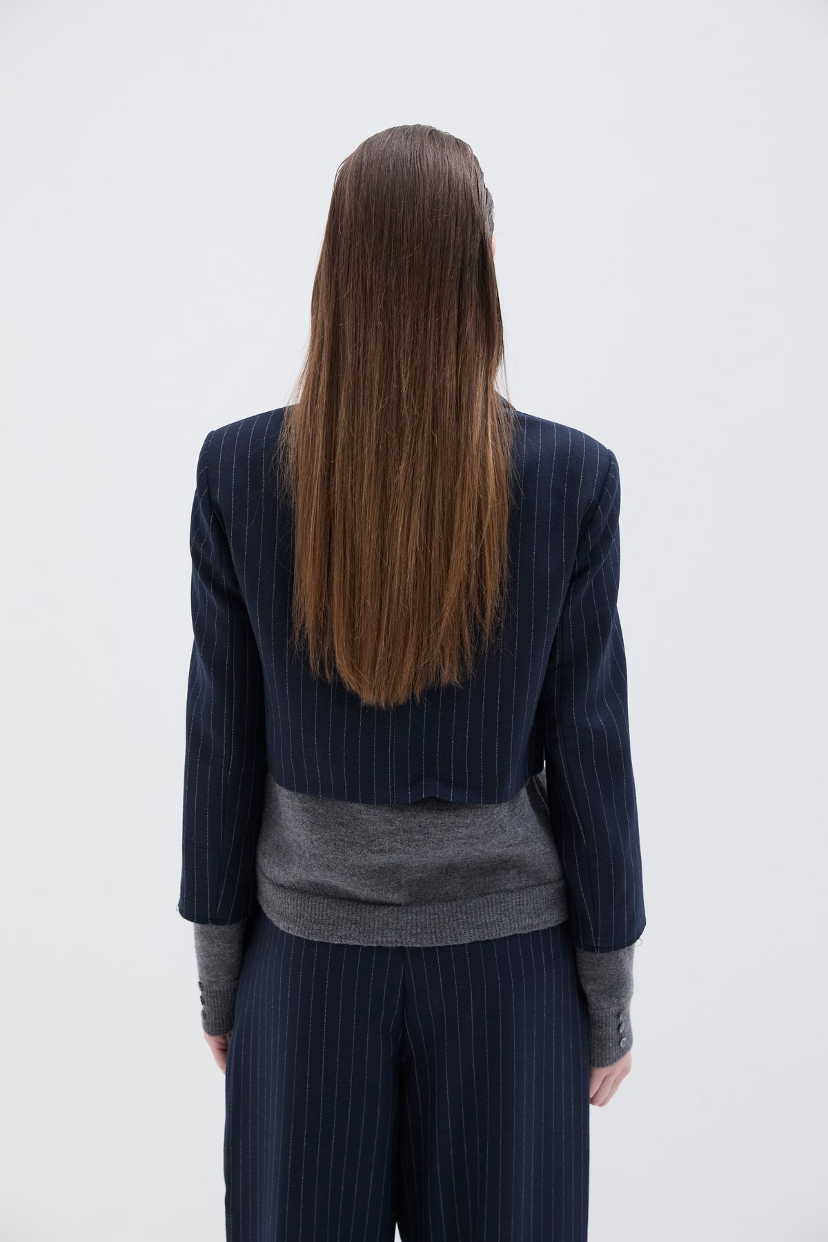 Veste Fines Rayures Navy et Gris - Phisique du Role