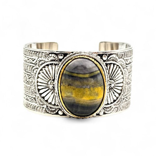 Manchette Argent et Jaspe Bourdon - Jalan Jalan