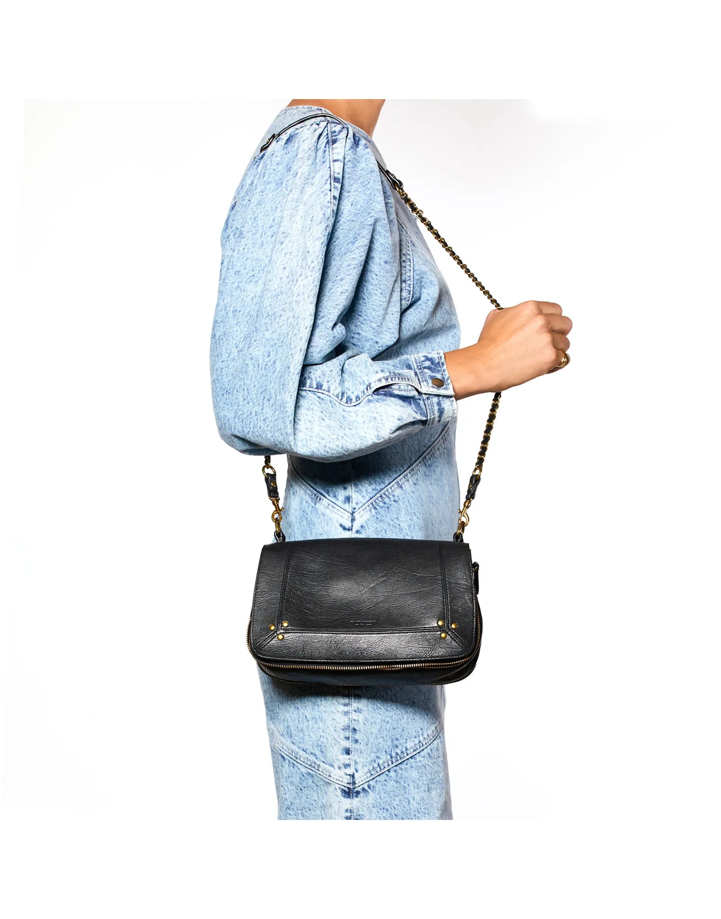Sac Bobi Chèvre Noir - Jérôme Dreyfuss