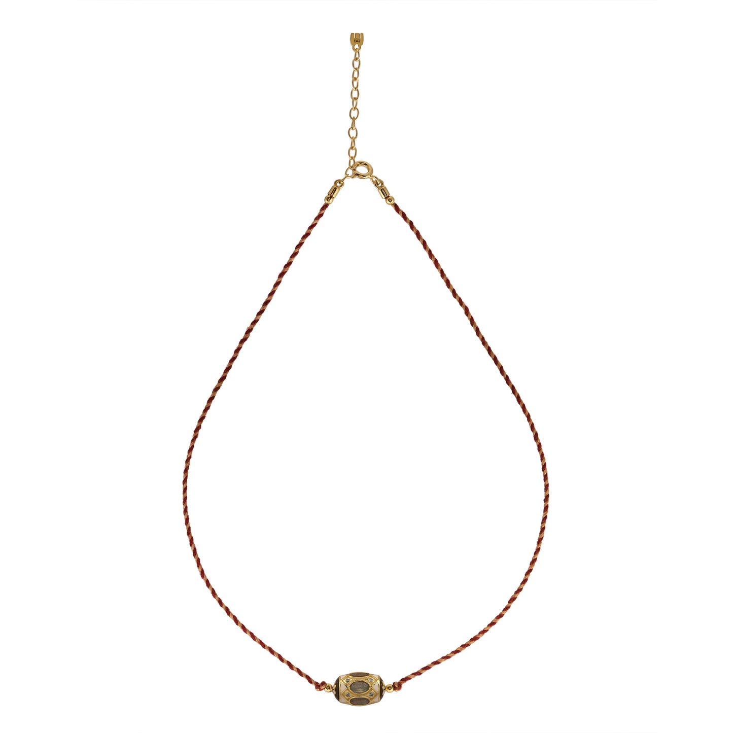 Baracoa fil bicolor Collier en or plaqué