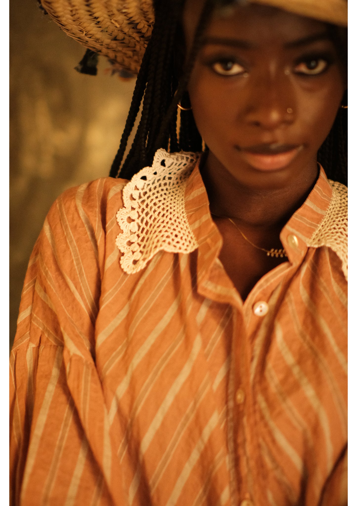 Chemise Delice Crochet Pink - Claramonte