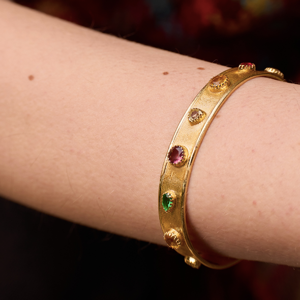 Jonc Cuff Stone S Tourmalines - Dorothée Sausset