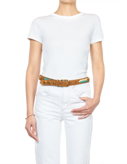 Ceinture Gaucho Croûte Velours Tabac - Jérôme Dreyfuss