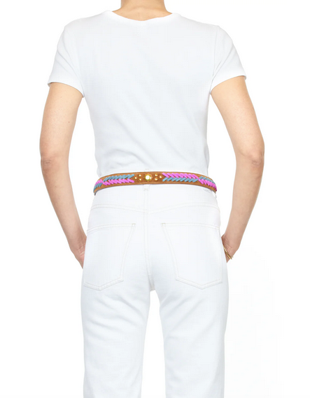 Ceinture Gaucho Croûte Velours Tabac - Jérôme Dreyfuss