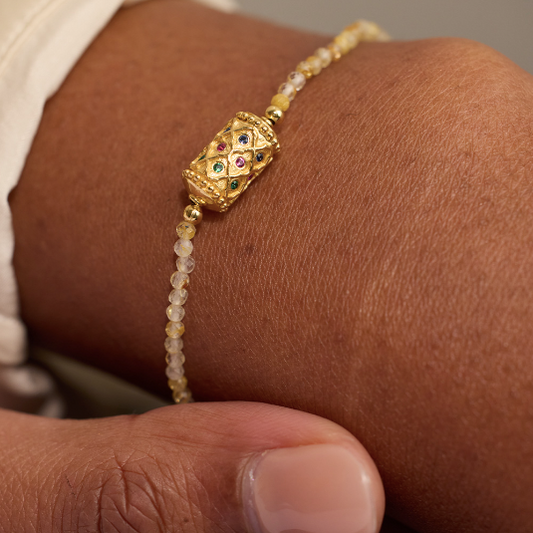 Bracelet Rakhi I See You Stones 1 - Dorothée Sausset