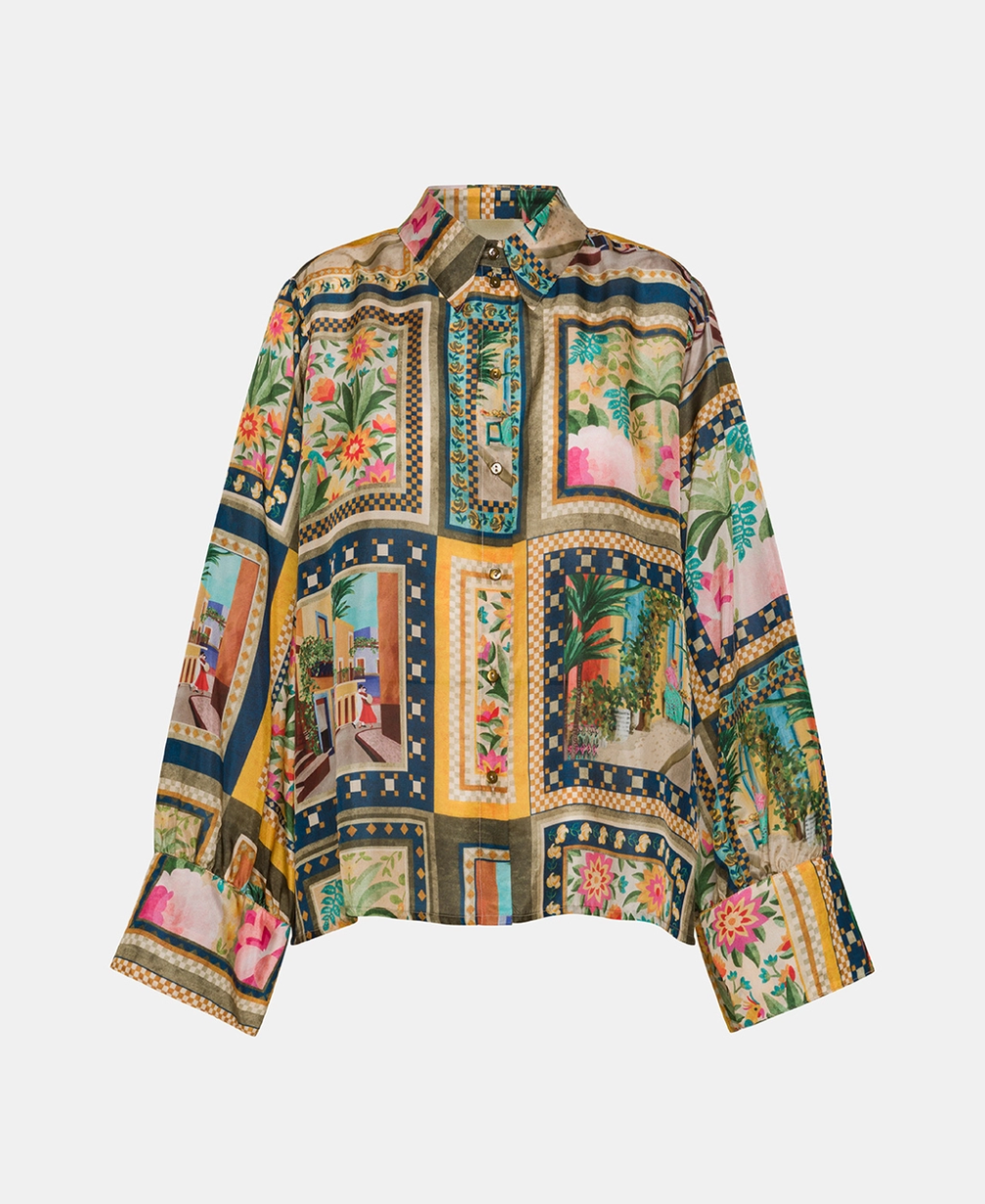 Chemisier Catinga Multicolor Verde - Momoni