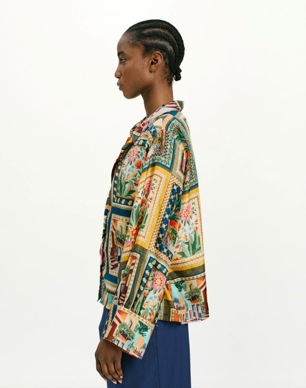 Chemisier Catinga Multicolor Verde - Momoni