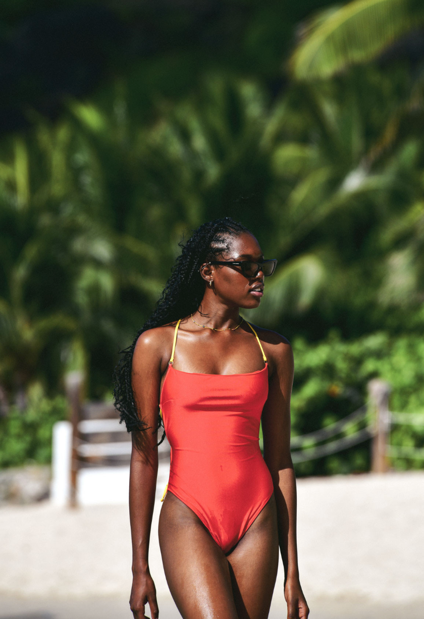 Maillot Claire Red Shiny - La Nouvelle