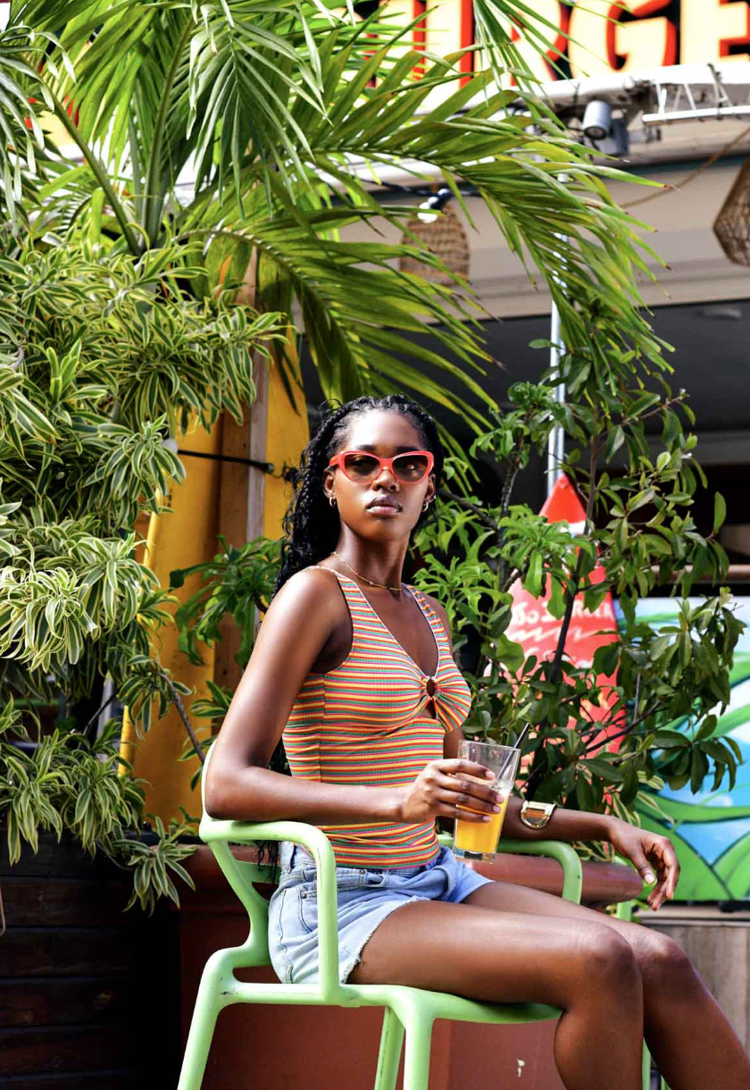 Caraco Pierrot Jamaica Stripes - La Nouvelle