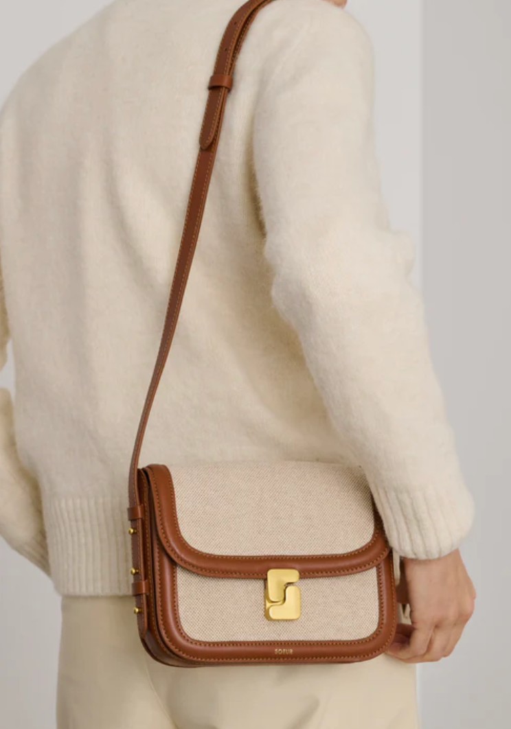 Sac Bellissima Mini Bi-Matière Ecru/Naturel - Soeur
