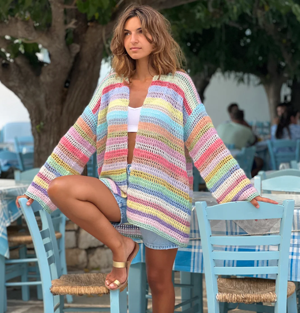 Little Jacket Resille Pastels - Rose Carmine