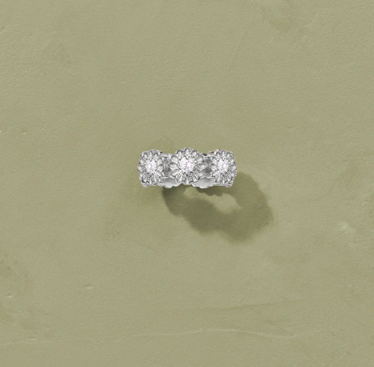 Bague Saï Topaze Blanche Argent - Tityaravy