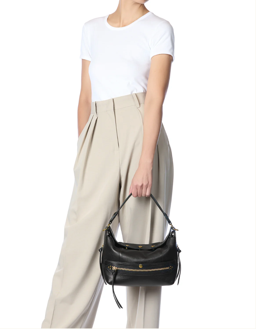 Sac Lucky Hobo Noir Brass - Jérôme Dreyfuss