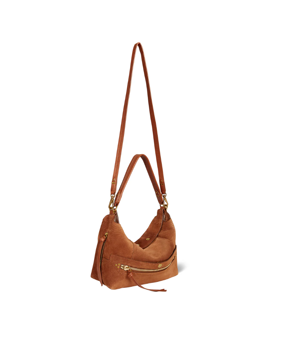 Sac Lucky Hobo Croûte Velours Caramel - Jérôme Dreyfuss