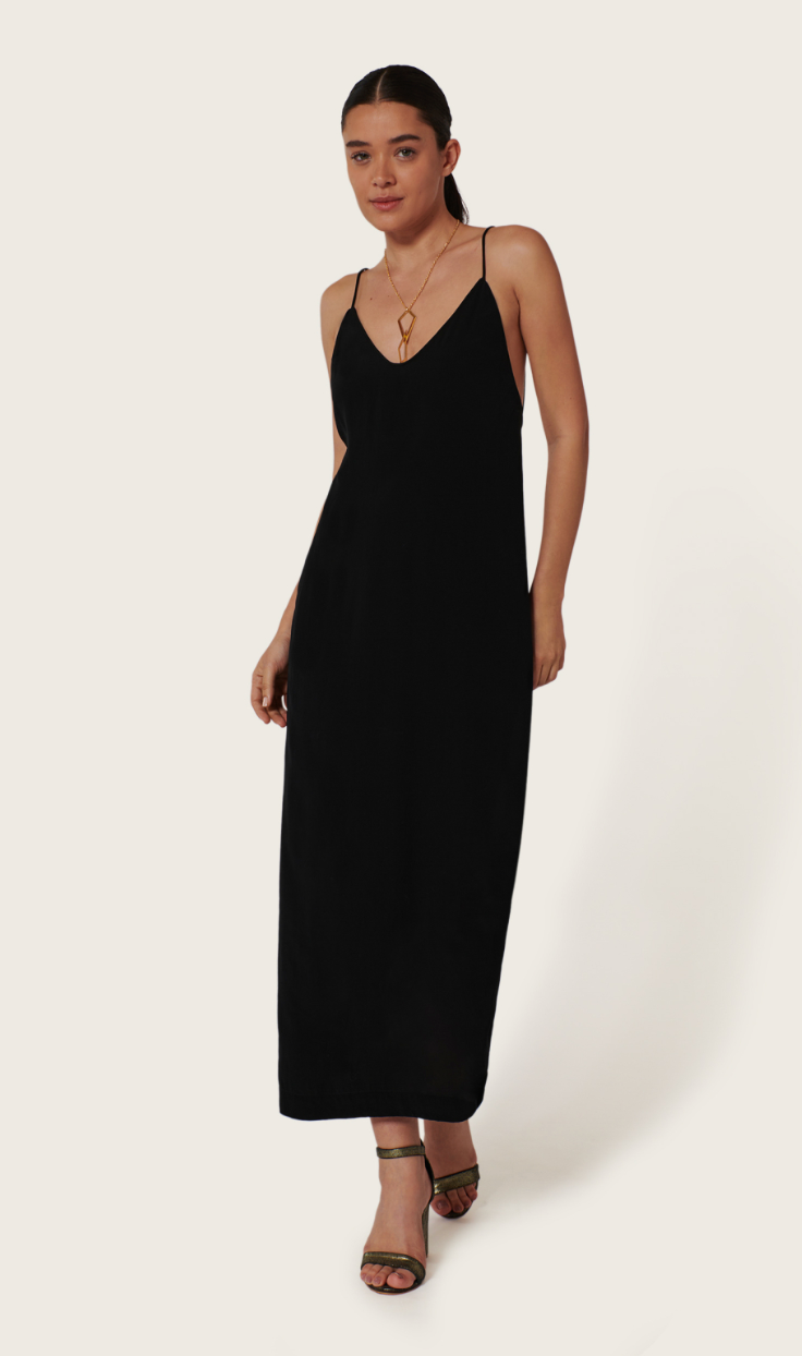 Robe Longue Blake Noire - Karma Koma