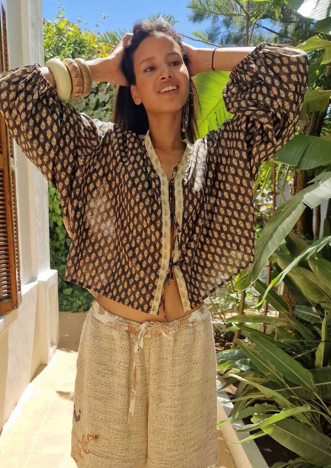 Blouse Nina Patch Noire - Claramonte