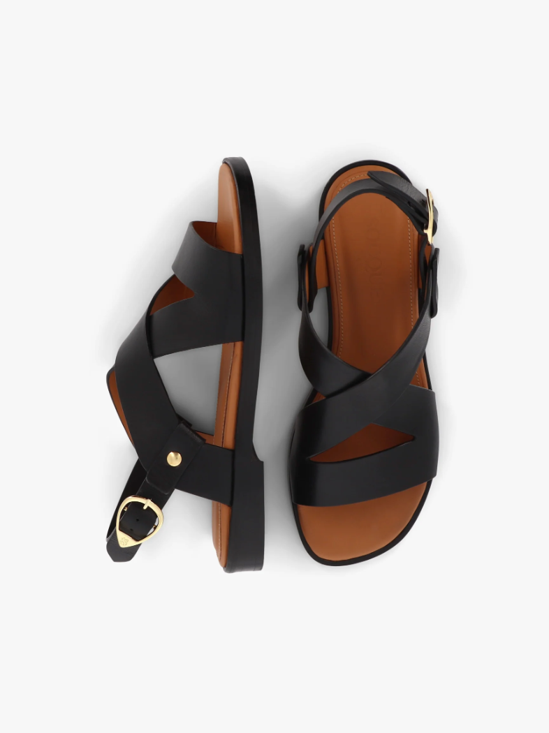 Sandale Calie Noire - Socque