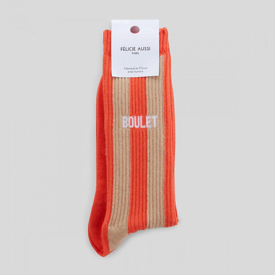 Chaussettes Boulet Rayées Coton - Félicie Aussi