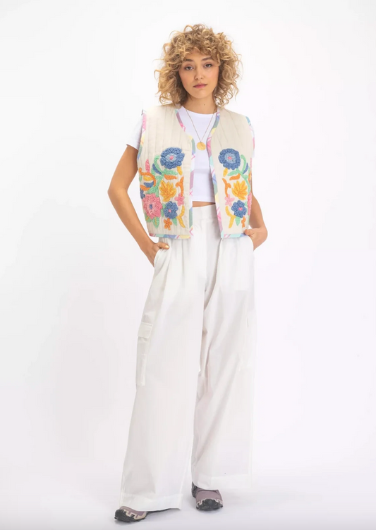 Boléro Crème Brodé Brama - V de Vinster