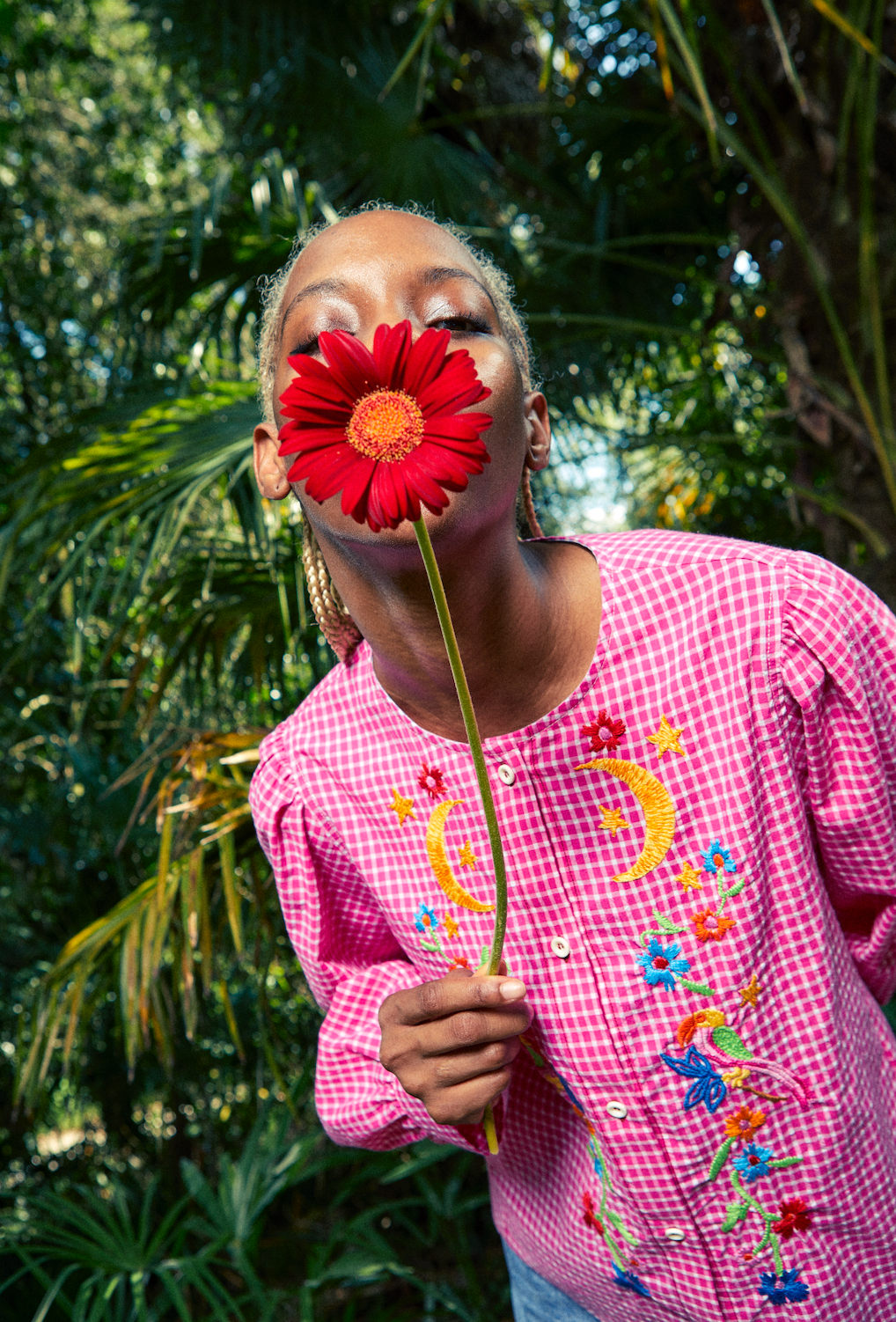 Chemise à Carreaux Roses - Susanna Blu