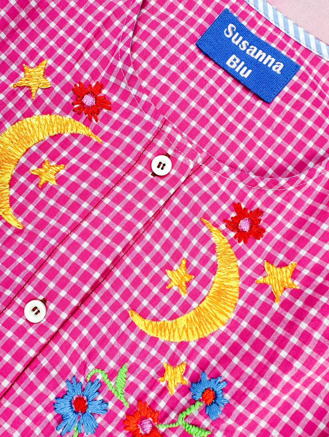 Chemise à Carreaux Roses - Susanna Blu
