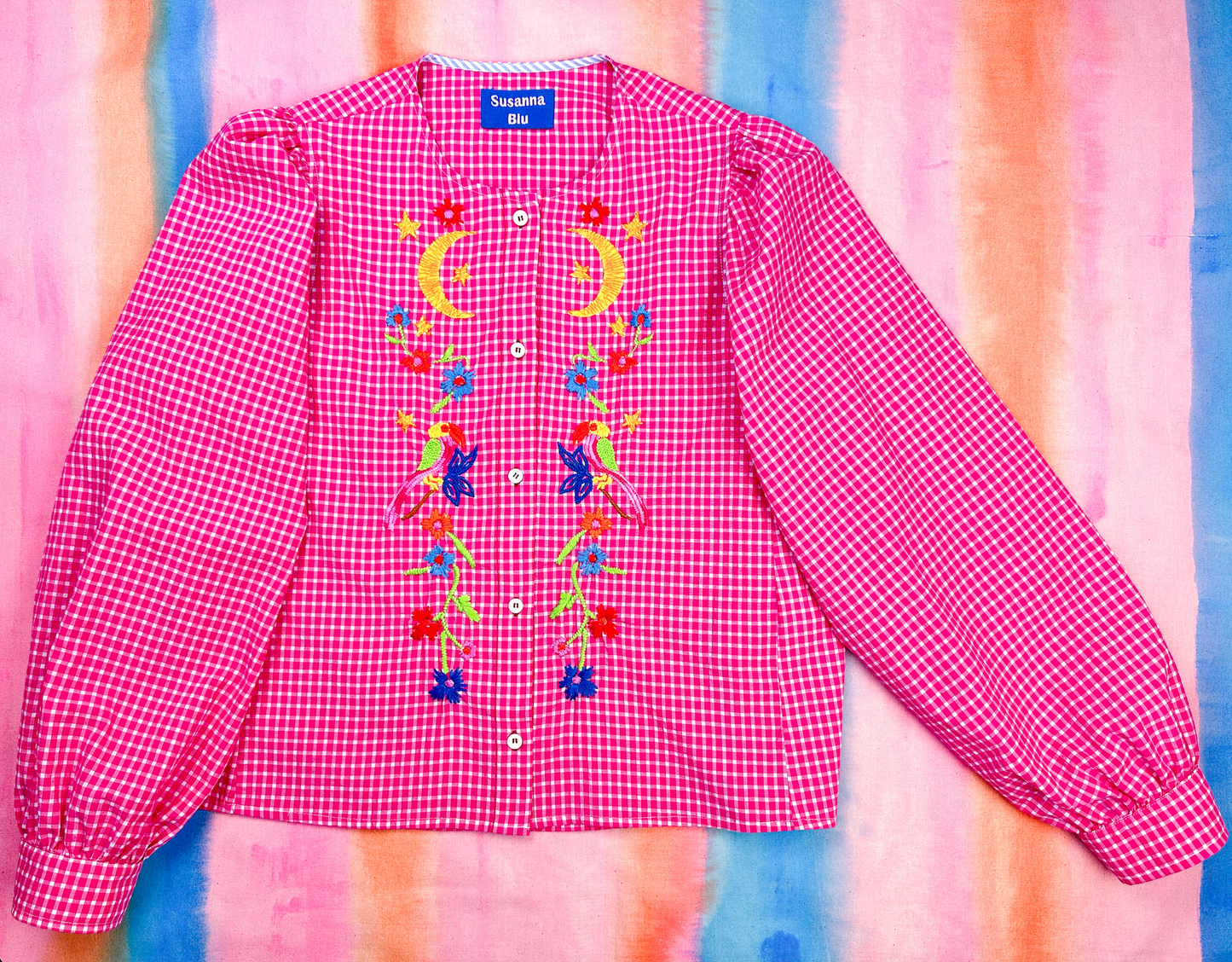 Chemise à Carreaux Roses - Susanna Blu