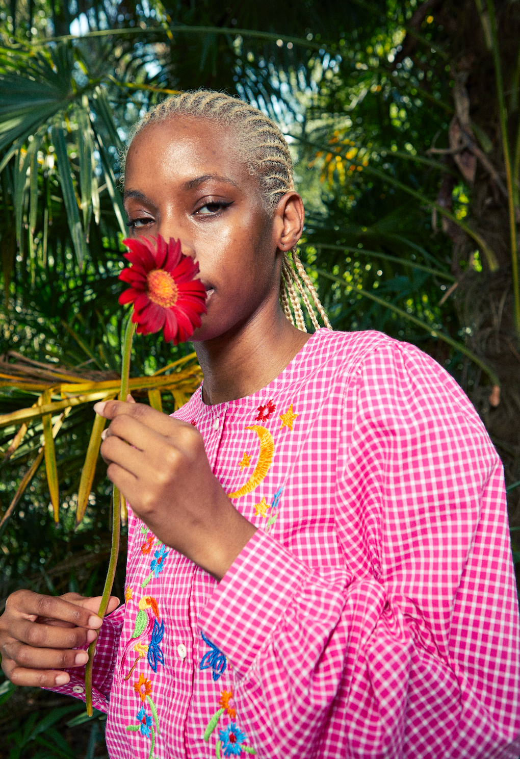 Chemise à Carreaux Roses - Susanna Blu