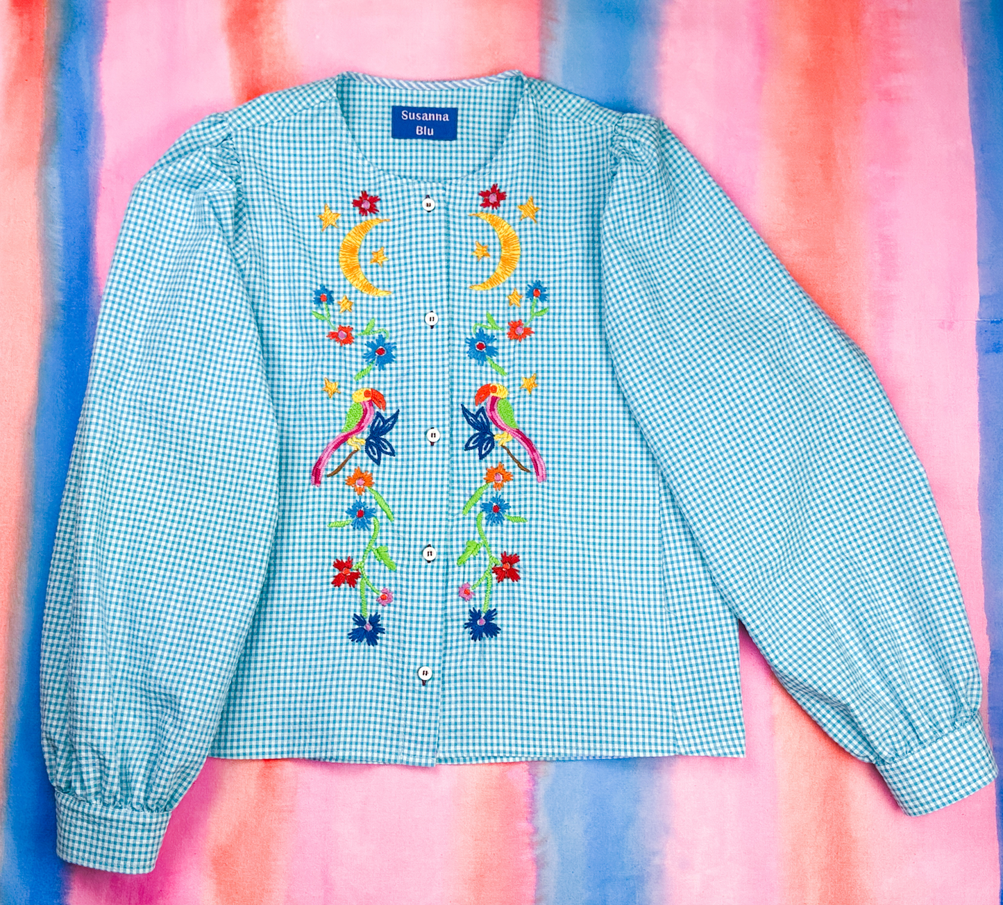 Chemise à Carreaux Bleus - Susanna Blu