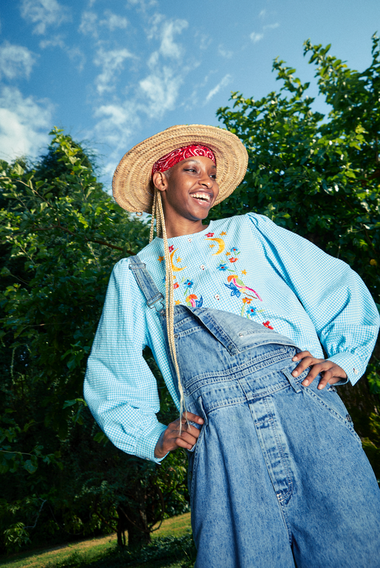 Chemise à Carreaux Bleus - Susanna Blu