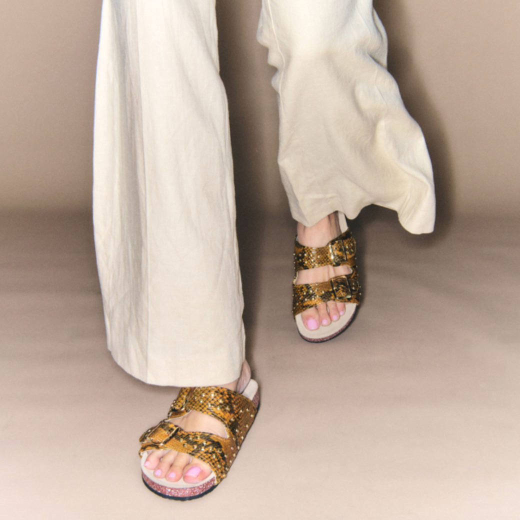 Sandales Odette Python Ranch - Claris Virot