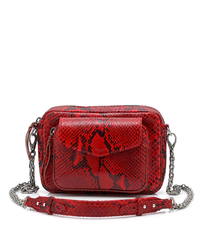 Sac Charly Python Rubis - Claris Virot