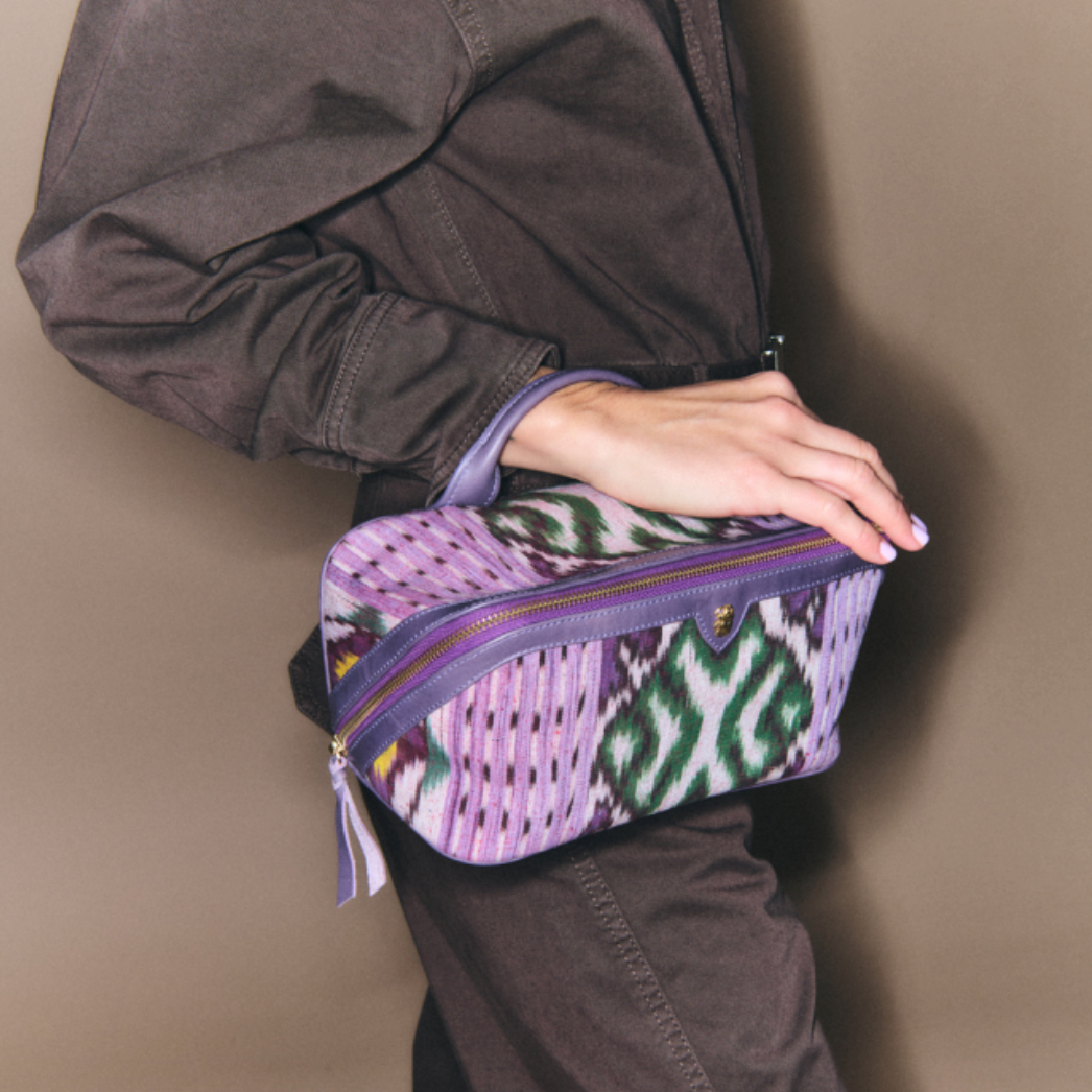 Trousse Tissu Charlotte Lune Violet - Claris Virot