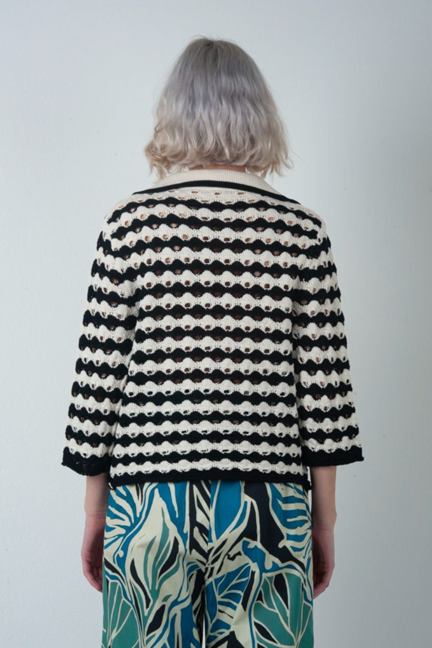 Cardigan Stripes and Holes - Phisique du Role