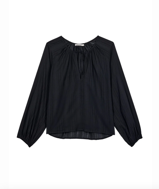 Blouse Rosie Ajourée Noire - Mare di Latte