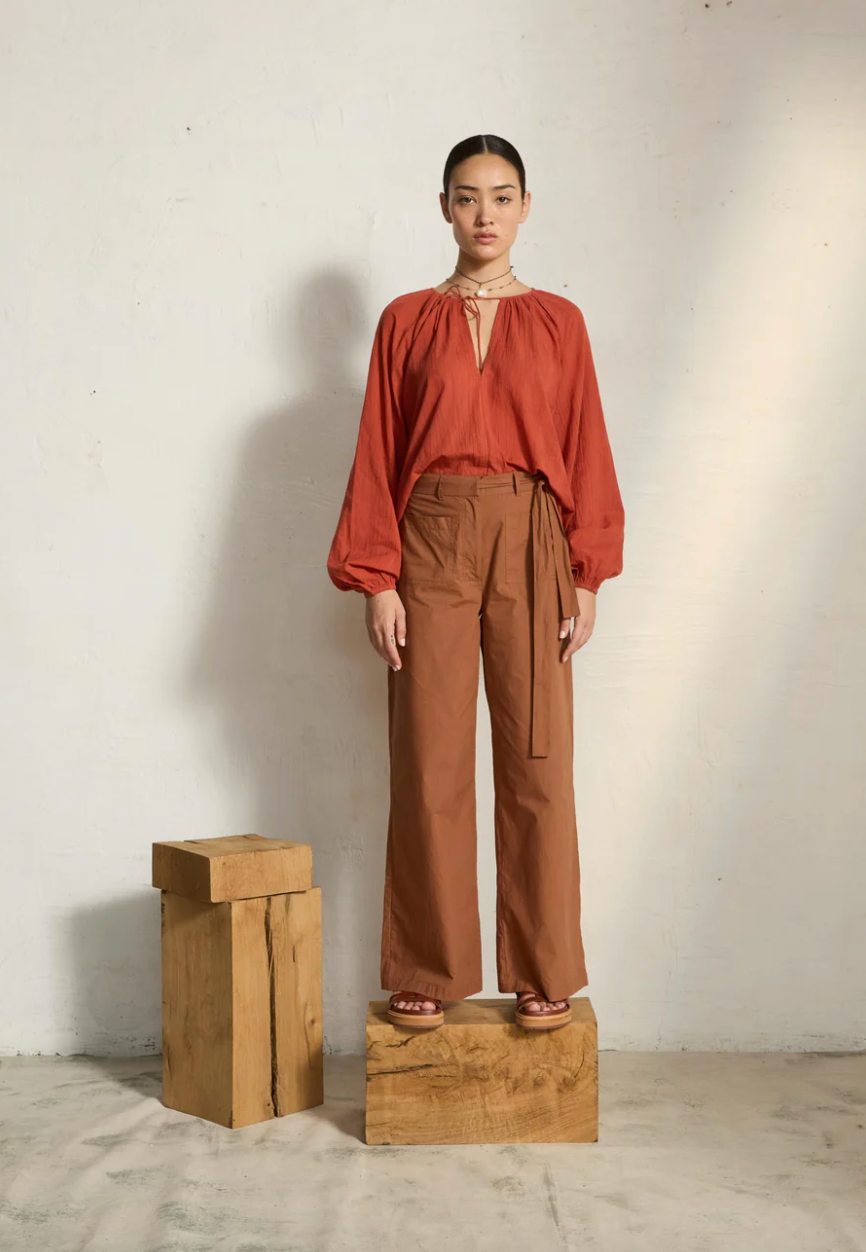 Blouse Rosie Ajourée Noire - Mare di Latte