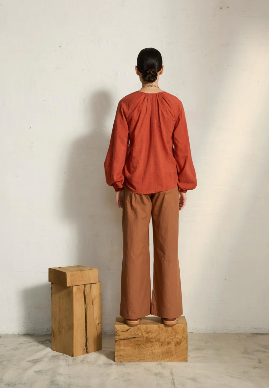 Blouse Rosie Ajourée Noire - Mare di Latte