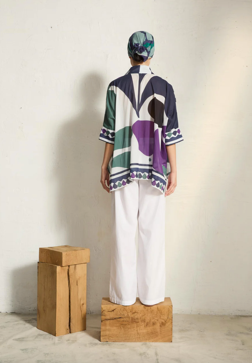 Blouse Heracles Riviera Violet - Mare di Latte