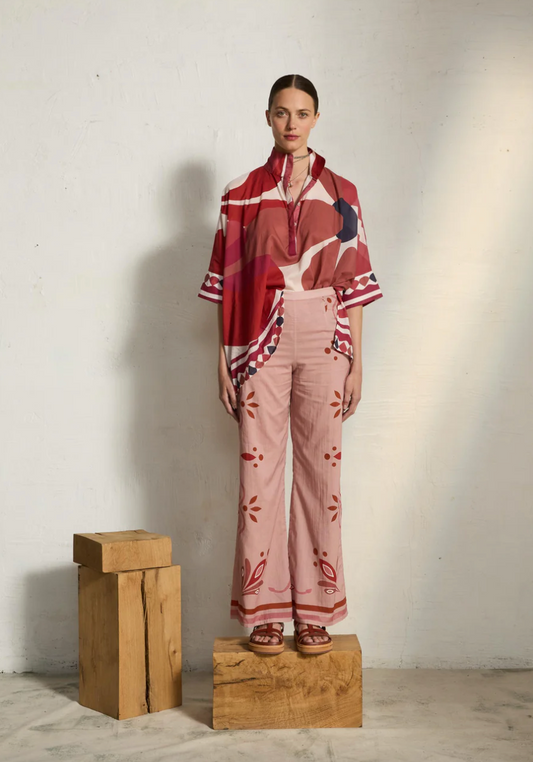 Blouse Heracles Riviera Red - Mare di Latte