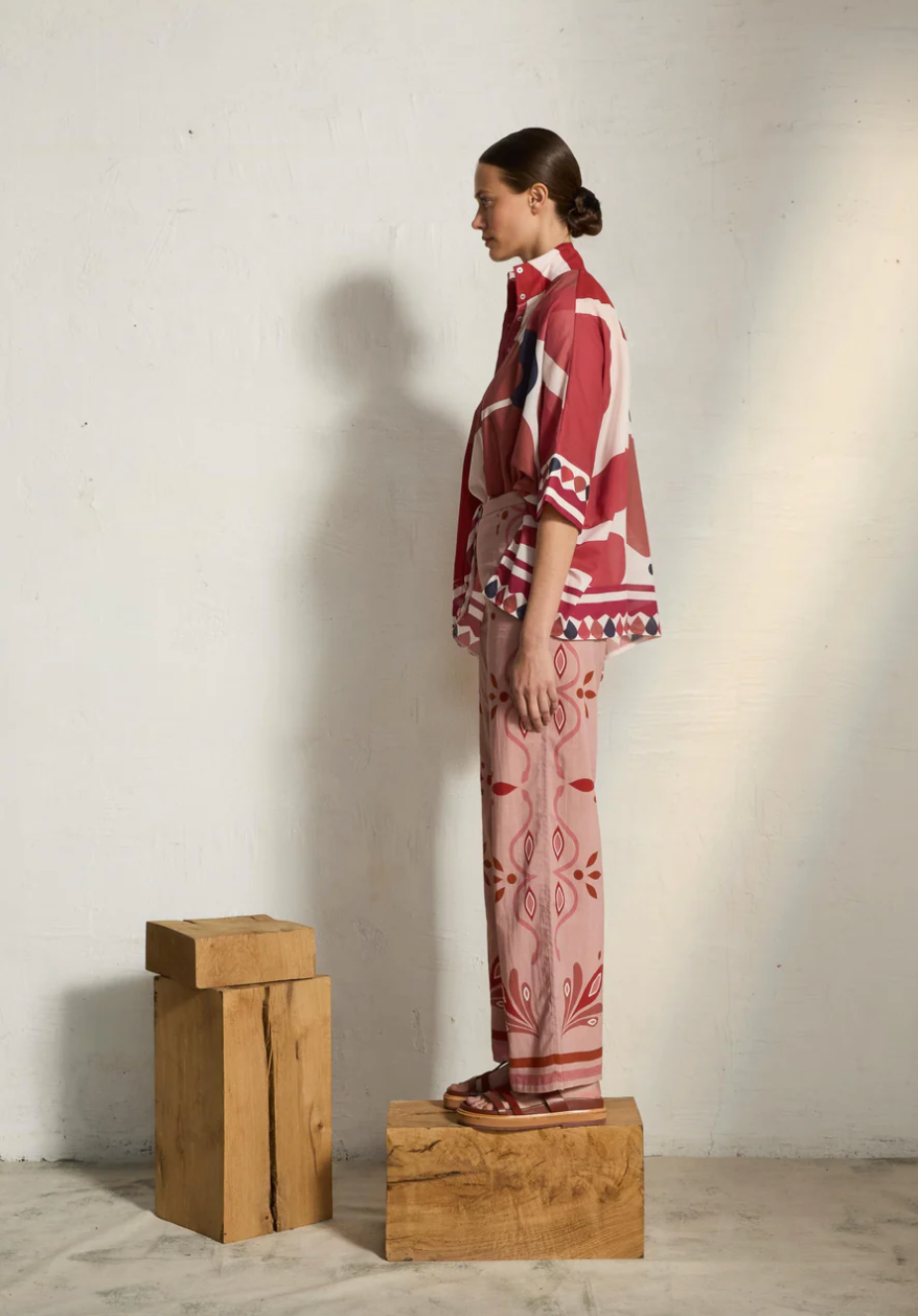 Blouse Heracles Riviera Red - Mare di Latte