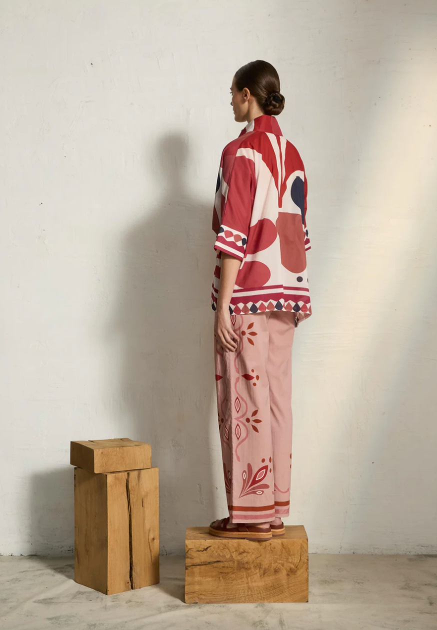 Blouse Heracles Riviera Red - Mare di Latte