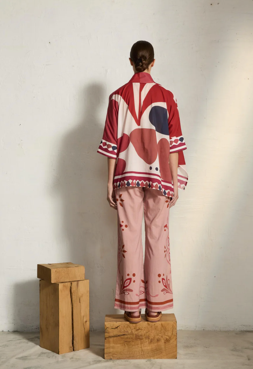 Blouse Heracles Riviera Red - Mare di Latte