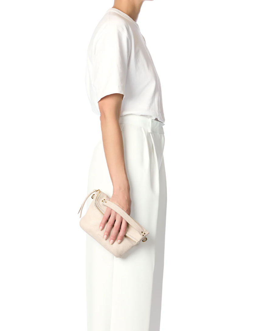 Pochette Lucky Chèvre Écru Grainé - Jérôme Dreyfuss