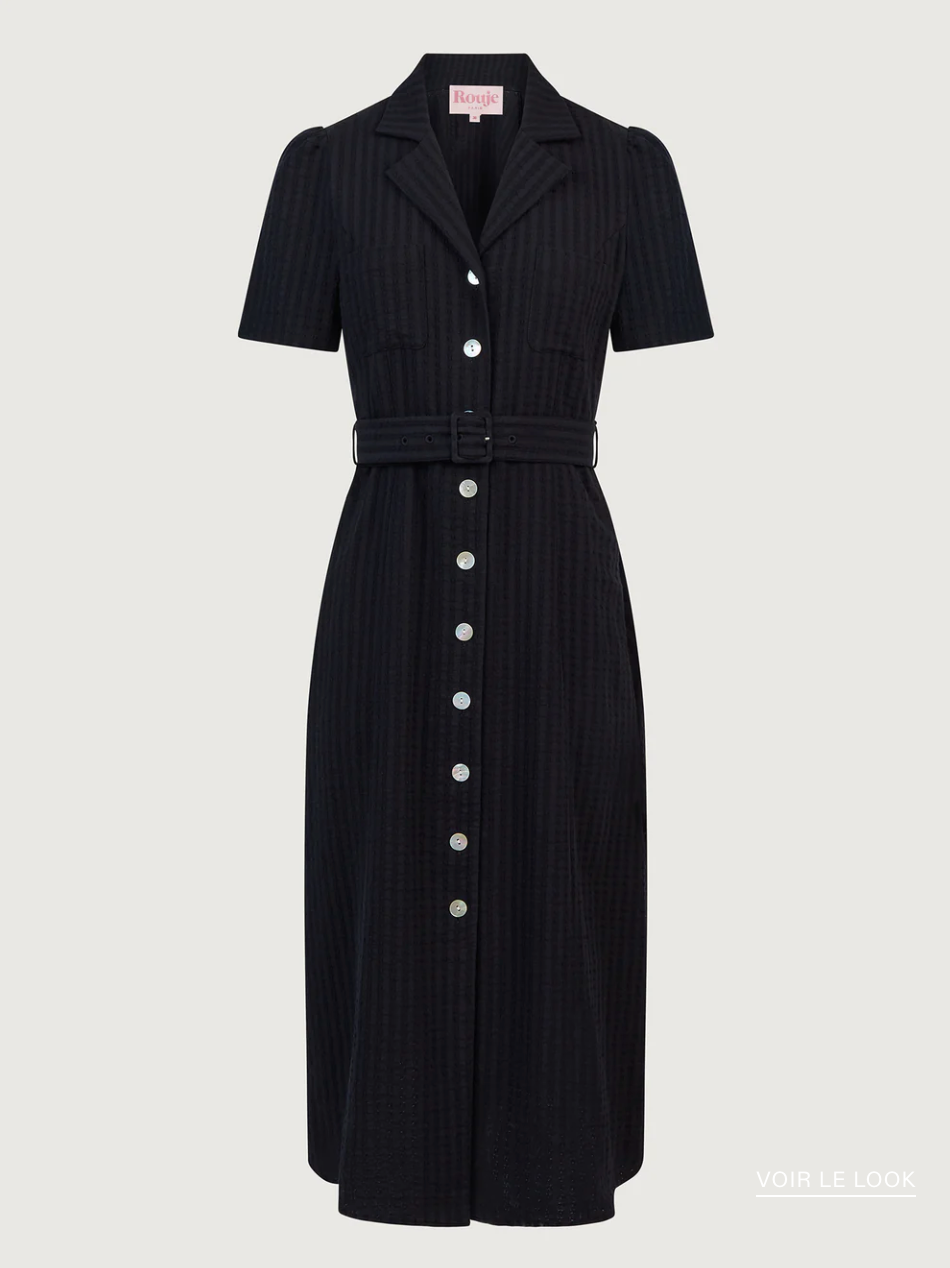 Robe Raella Noire - Rouje
