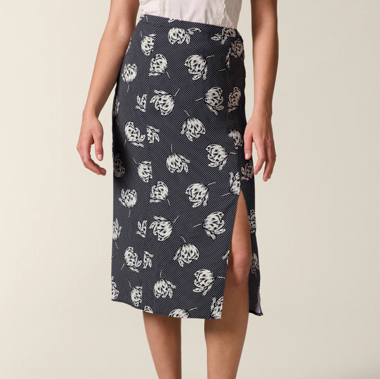 Jupe Romana Marine - Rouje