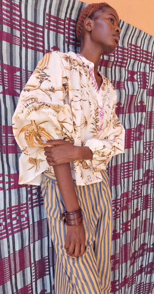 Pantalon Paolo Stripes Ocre - Claramonte