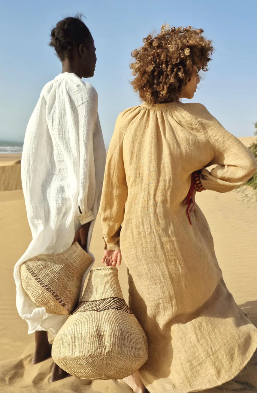 Robe Linen Sable - Claramonte