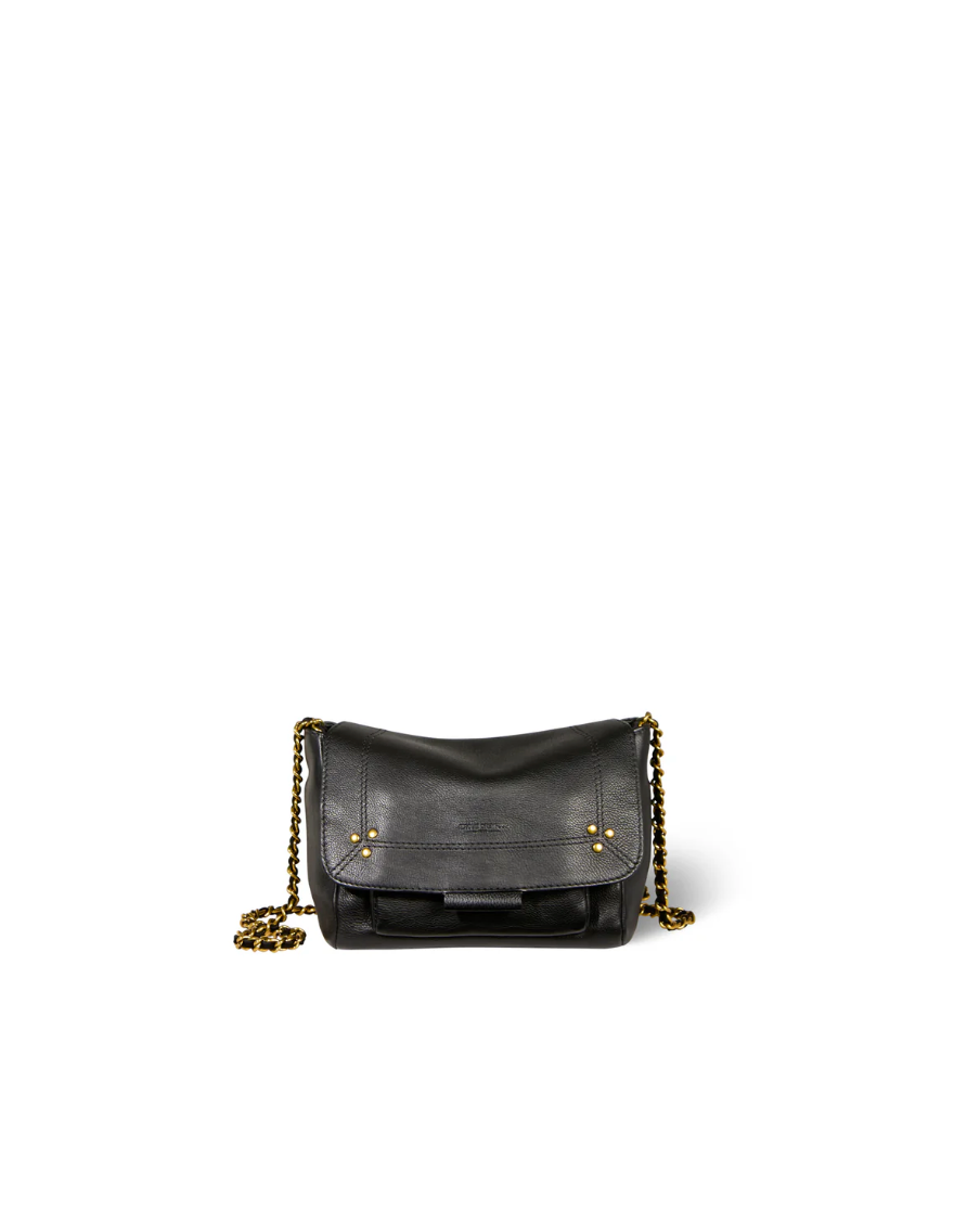 Sac Lulu S Veau Noir Brass - Jérôme Dreyfuss