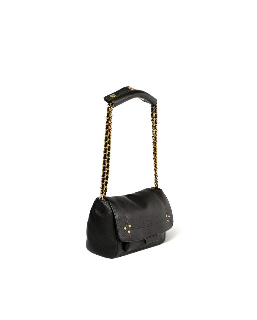 Sac Lulu S Veau Noir Brass - Jérôme Dreyfuss